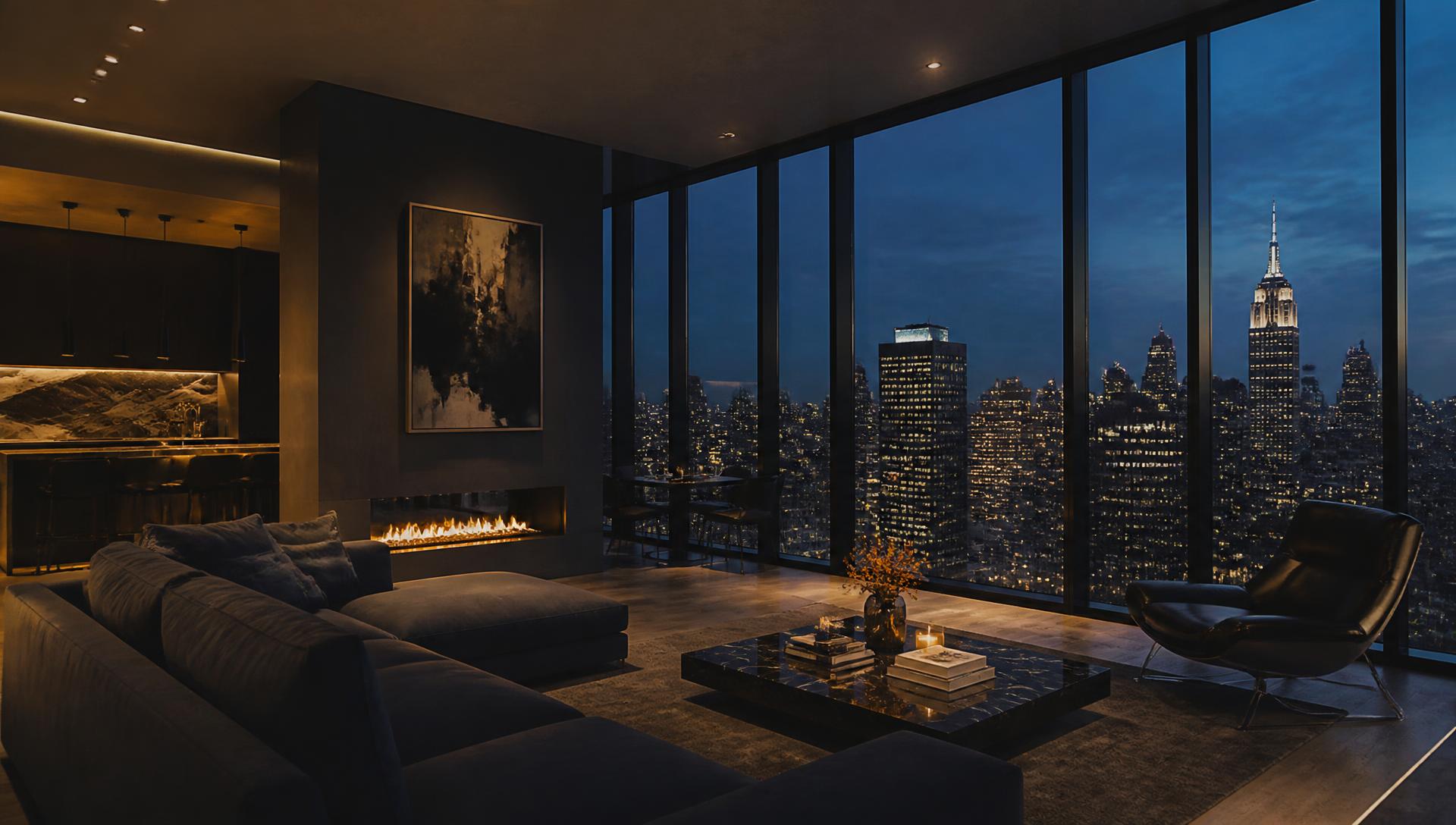 Luxury rental apartment interior